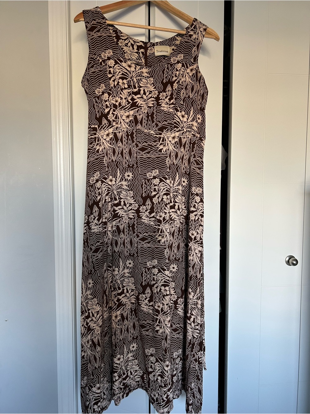 Brown Floral Maxi Dress - Elegant Women's Summer Dress